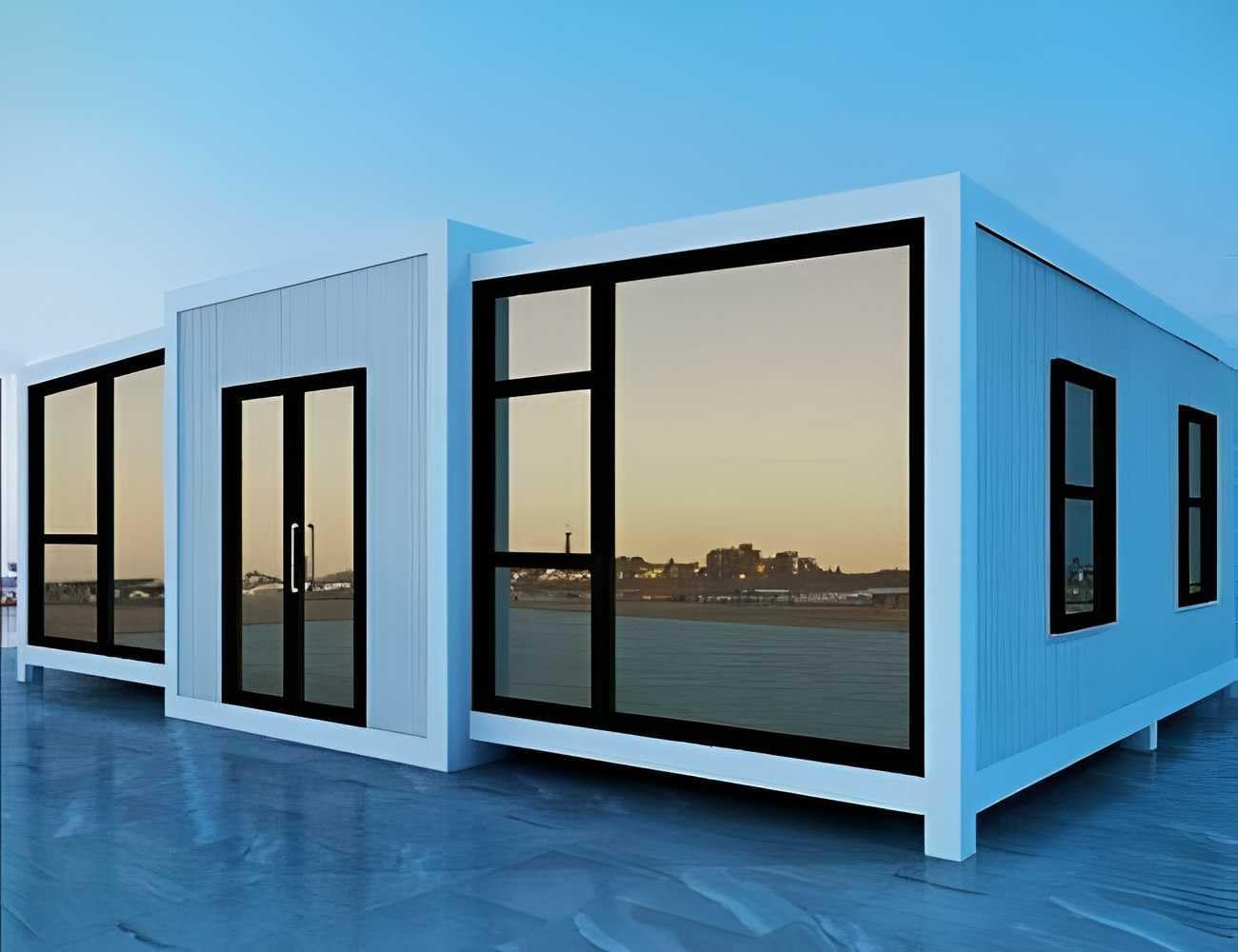 40ft House with Luxury Design, with 3 Bedroom, 1 Living Room, 1 Full Equiped Bathroom and Kitchen,Prefabricated Container House for Adults Living, Foldable Mobile Home Easy Setup & Move. (40ft)