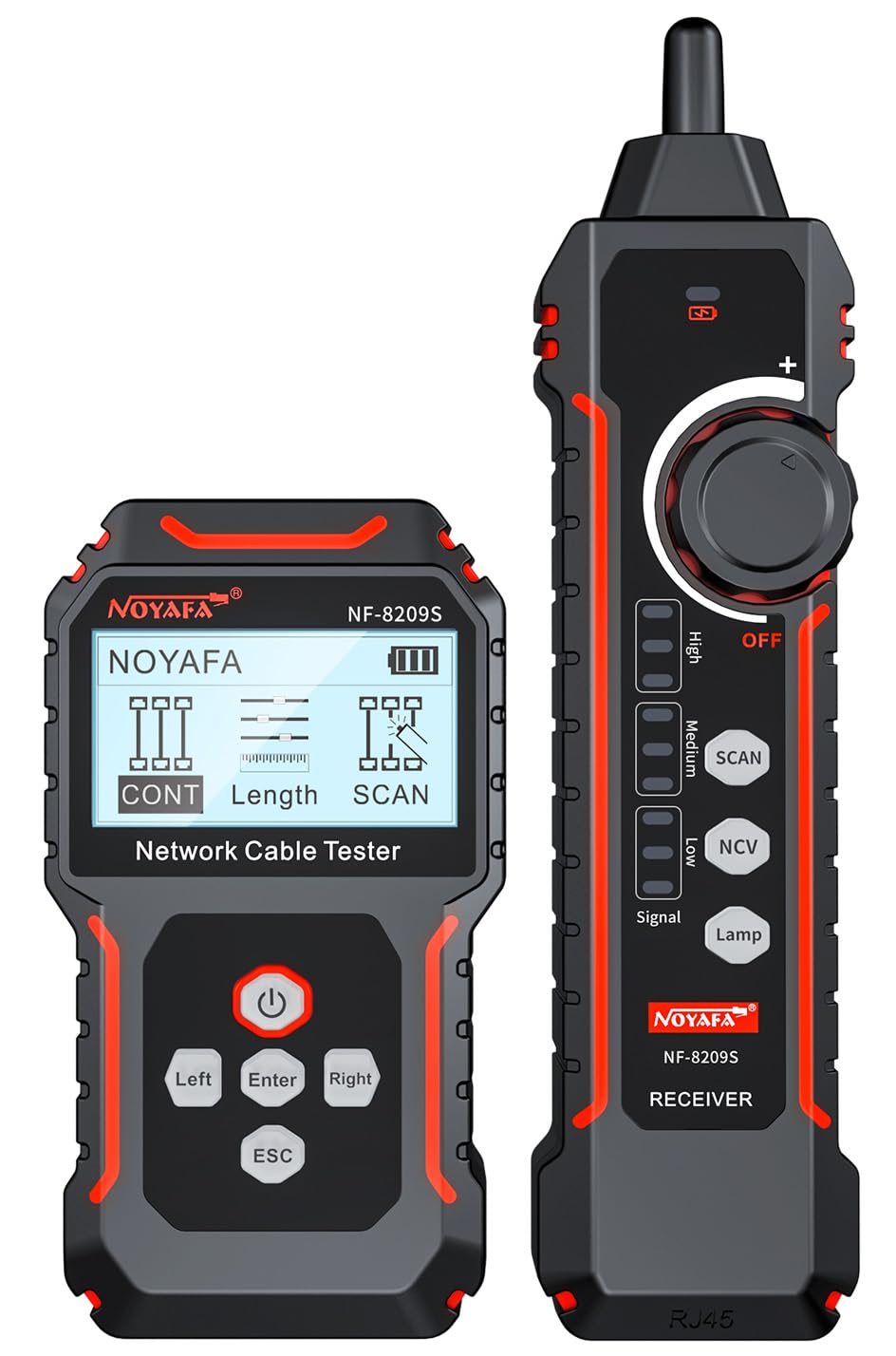 Network Cable Tester with PoE, Multifunctional Wire Tracer