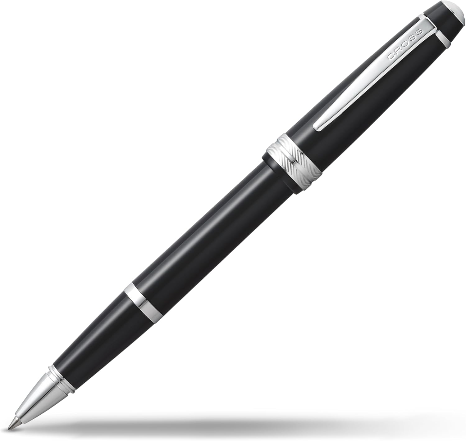 CROSS Bailey Light Glossy Black Resin Rollerball Pen INCL. Premium Gift Box - Refillable Medium Gel Ink Rollerball