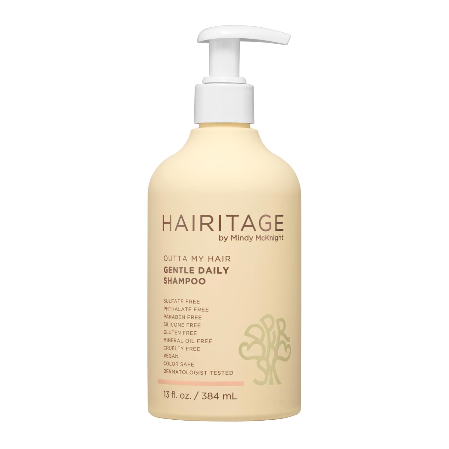 Hairitage Gentle Daily Hydrating and Moisturizing Shampoo For Dry Hair with Jojoba Oil + Aloe Vera - Ultra-Mild + Moisture-Rich - Improves Dry, Brittle Strands, 13 fl. oz.