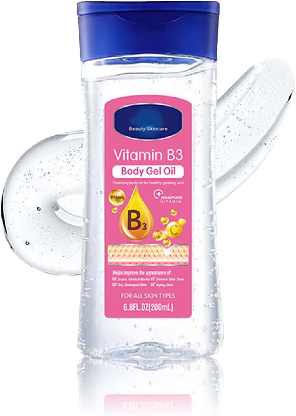 B3 Body Oil Gel- Body Oil For Women- Moisturising for Hydrating SkinCare- Vitamin E For Dry Skin- Skin Care For Repairing Dry,Anti Winkle& Firming- Moisturiser For Oily Skin