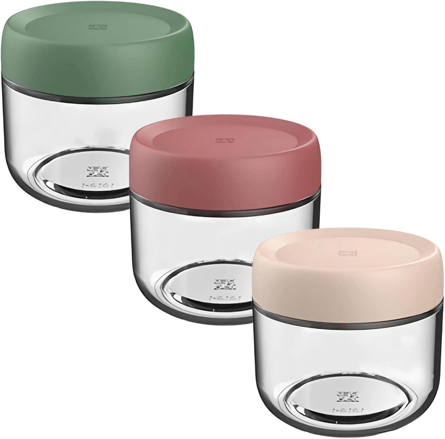 Eidoct 3-Pack 10oz Glass Jar with Screw Lid Leakproof Overnight Oats Container, Yogurt Jars, Yogurt Pot, Oatmeal Salad Jars, for Cereals Milk Fruit Condiment Dressing, 3 Colors (3-Pack 280ml)