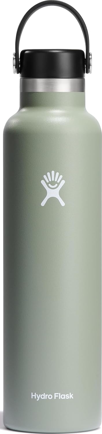 Hydro Flask Water Bottle - Insulated Stainless Steel - Non Spill, Leakproof in 24 Oz Agave Green
