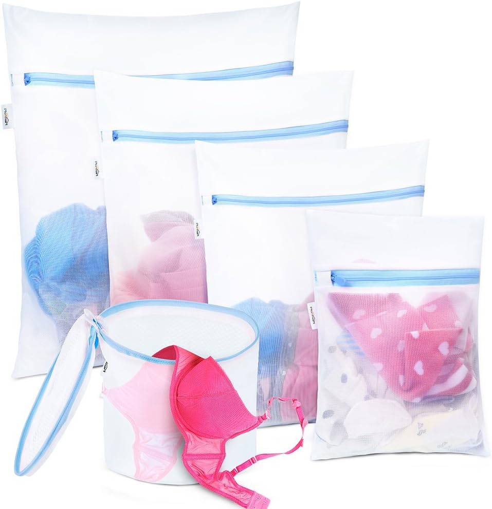 Delicate Clothes Laundry Wash Bag, Mesh Laundry Bag for Delicates,Mesh Lingerie bag, Bra Garment Laundry Bag Mesh, Underwear wash bag, 5 Pack