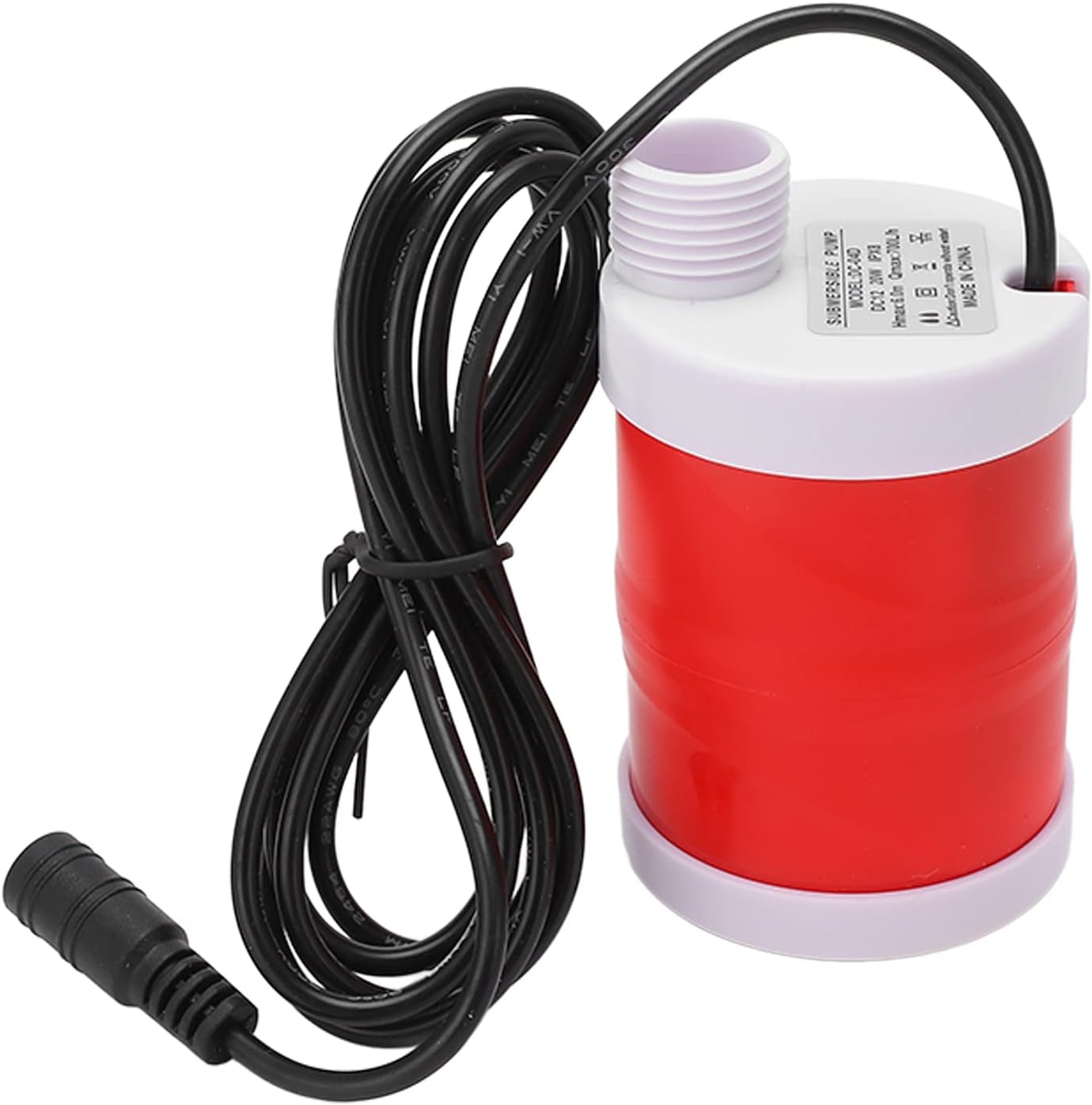 Submersible Pump 6m Discharge Lift DC Brushless Motor Electric Submersible 12V 20W 700L/h Low Noise Utility Pump for Pool Tub Garden Pond Draining