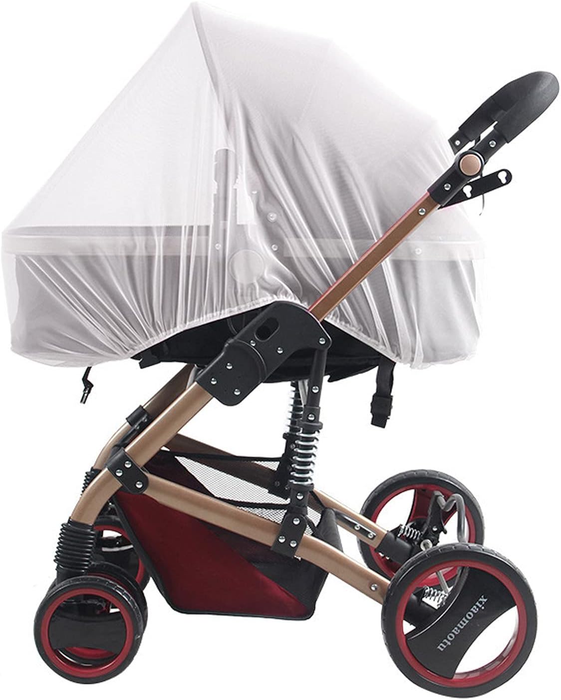 3 Pack Mosquito Net for Pushchair - Reastar Insect Net Pram Nets Bug Nets, Machine Washable, Elastic and Breathable - for Pushchairs, Pram, Buggy, Carrycot, Fits Crib (White)