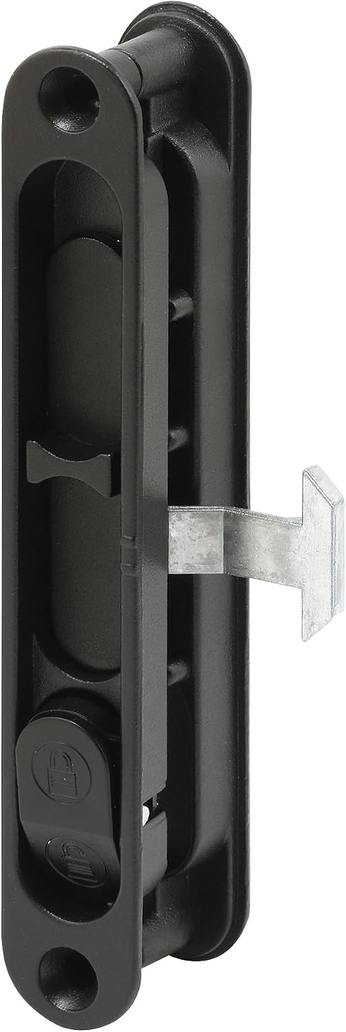 Prime-Line A 202 Diecast Sliding Screen Door Latch, Black, Single Pack