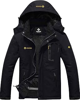 GEMYSE Men's Mountain Waterproof Ski Snow Jacket Winter Windproof Rain Jacket