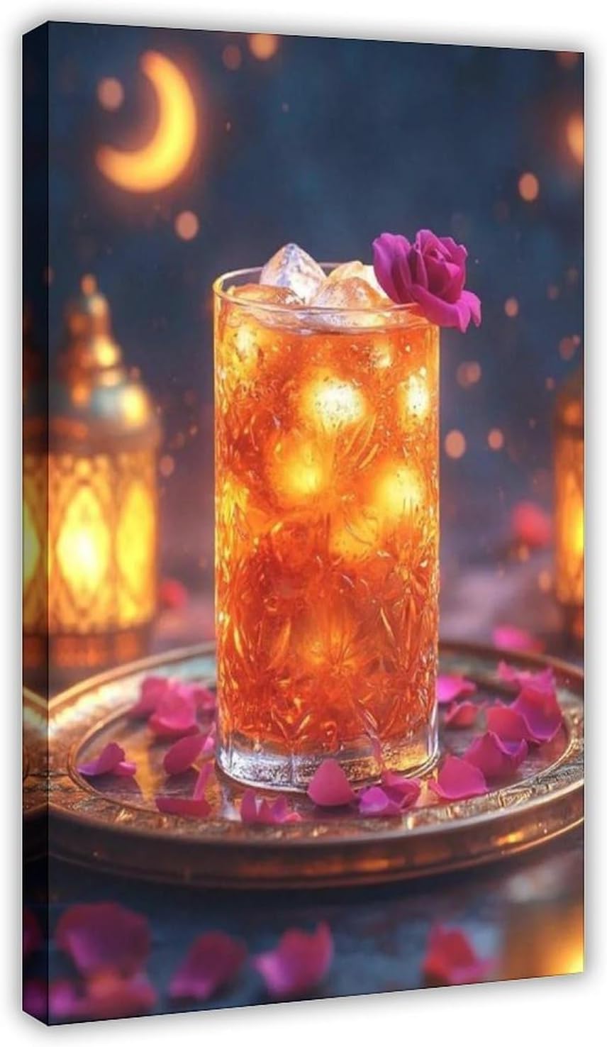 QOTOPGPG Rooh Afza Sharbat Art Print Canvas Poster Wall Art Decor Print Picture Paintings for Living Room Bedroom Decoration 12x18inch(30x45cm)