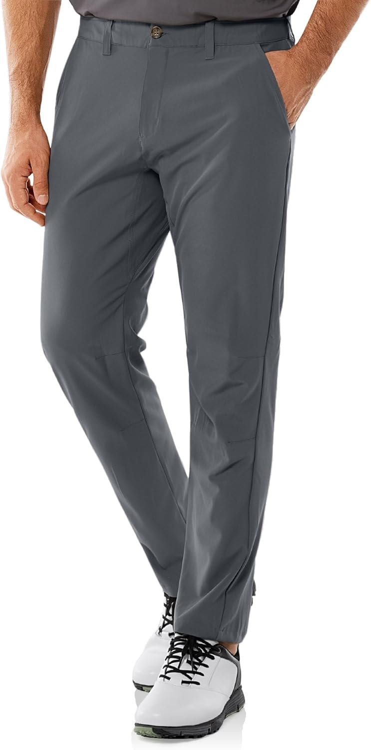 33,000ft Men's Golf Trousers Lightweight Golf Pants Stretch Quick Dry Breathable Work Causual Pants for Golfing with Pockets