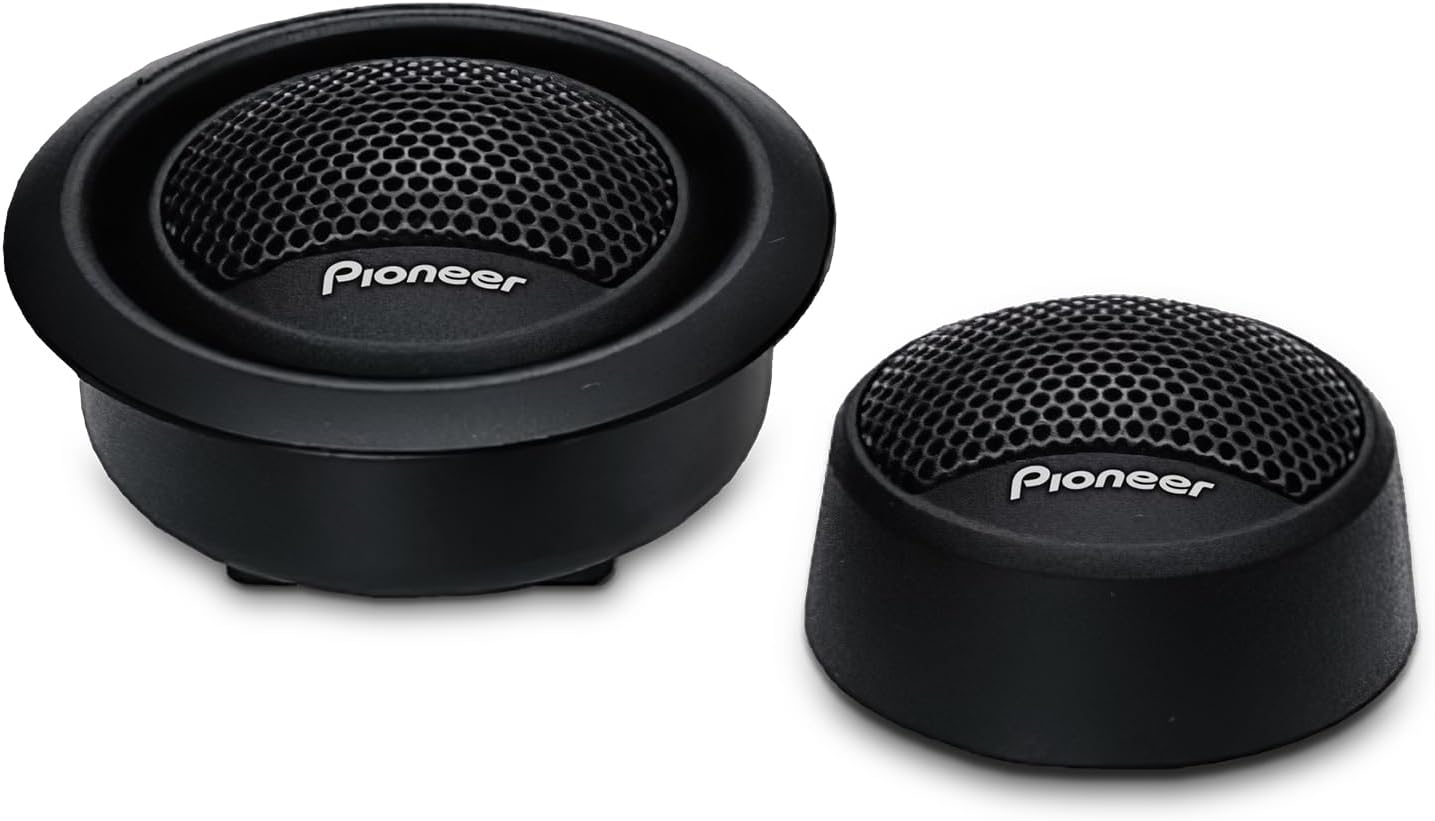 Pioneer TS-T15 3/4" 120 W Max Power, Polyester Fiber Soft Dome - Tweeter (pair) | Warm & Natural High-Frequency Detail, Easy Add-On for Clarity
