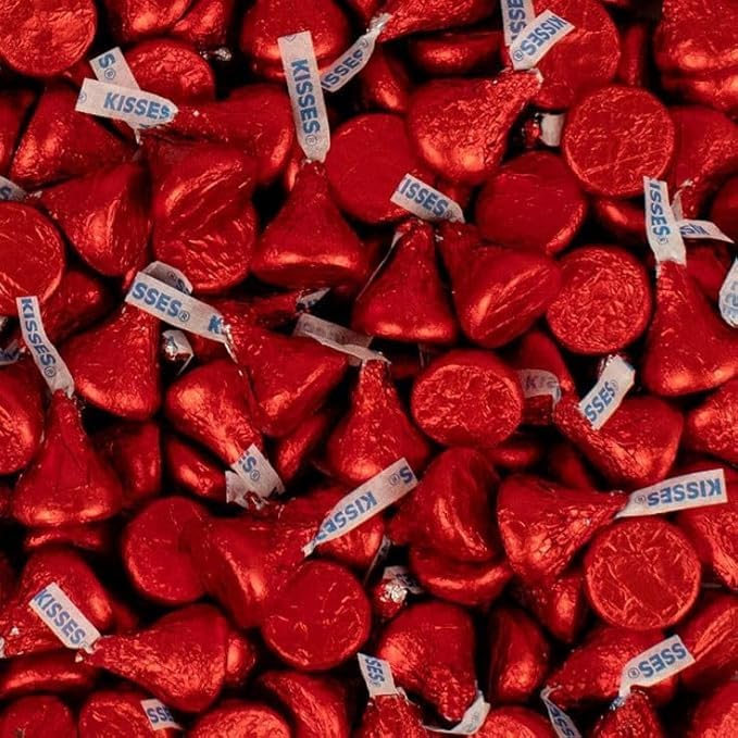 Milk Chocolate, In Red Foil (Approx 140 Pieces) 1.5 Pound, Great For Valentine's, Mother’s Day And so much more
