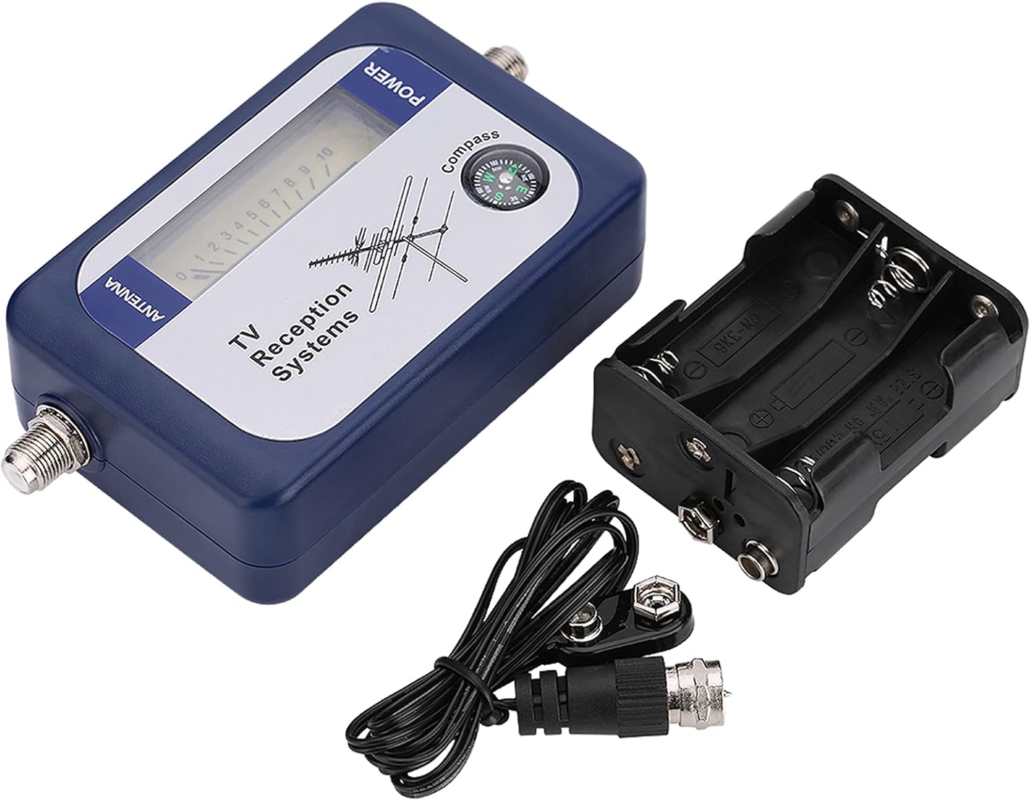 Dioche TV Aerial Signal Tester, Digital Signal Finder Meter, Mini Finder Digital Aerial Terrestrial TV Antenna Signal Strength Meter Detector