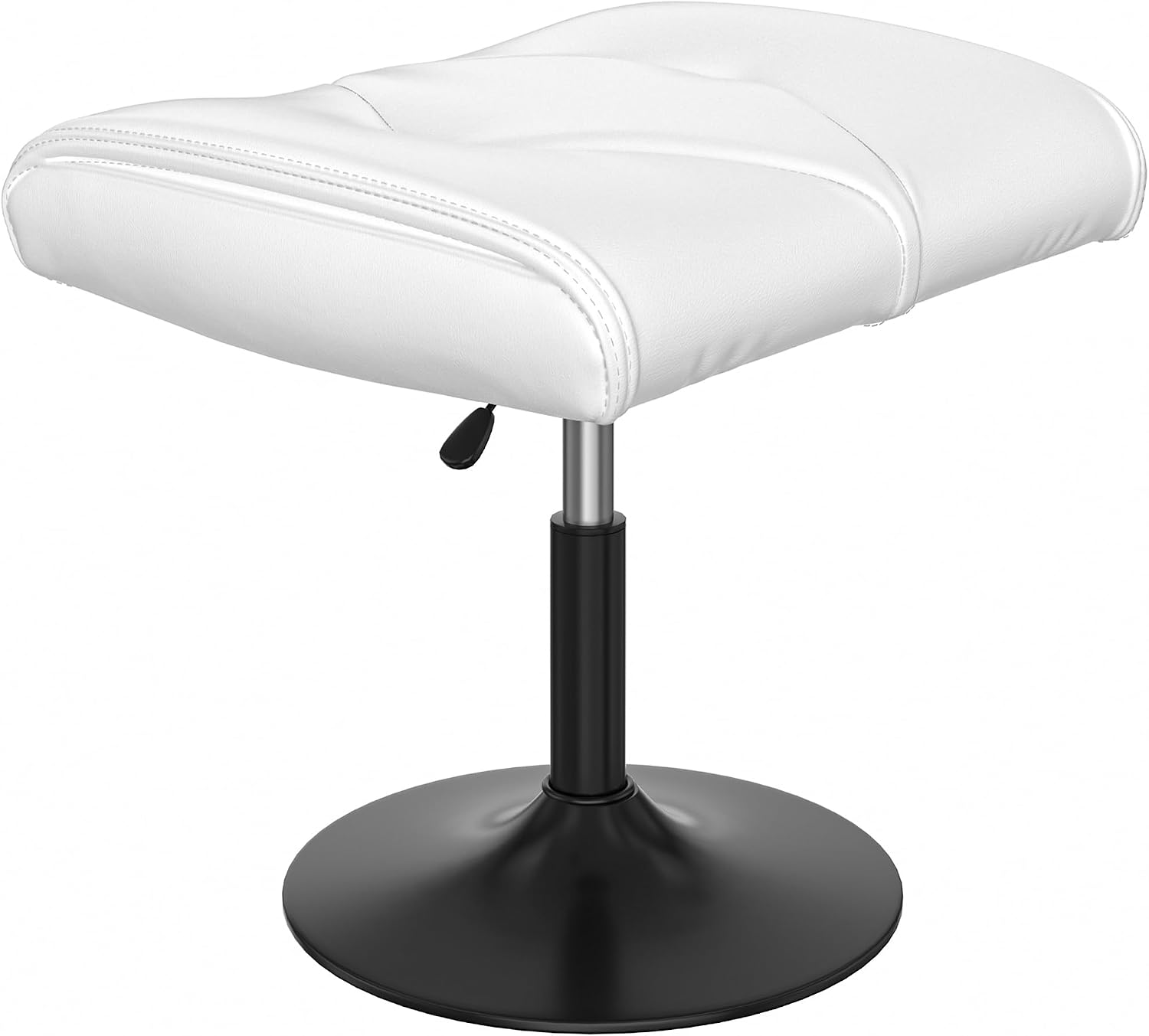 VECELO Office Foot Rest Under Desk Ottoman, Height Adjustable, White