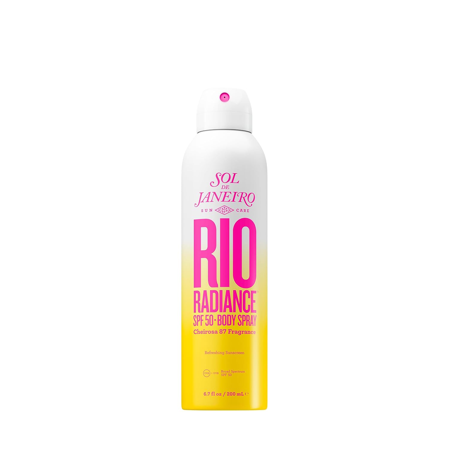 SOL DE JANEIRO Rio Radiance SPF 50 Body Spray Broad Spectrum | Spray Sunscreen for Body | Niacinamide and Antioxidants | Sheer Coverage | UV Protection