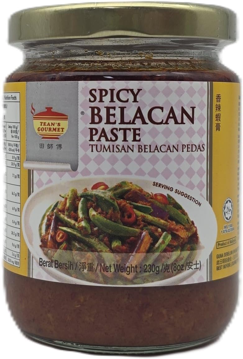 Tean's Gourmet Gourmet Spicy Belacan Paste, 230 g, 11823