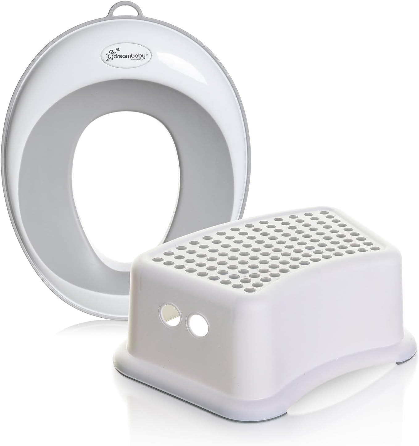 Dreambaby Toilet seat and Step Stool, Grey, 2 Piece Set