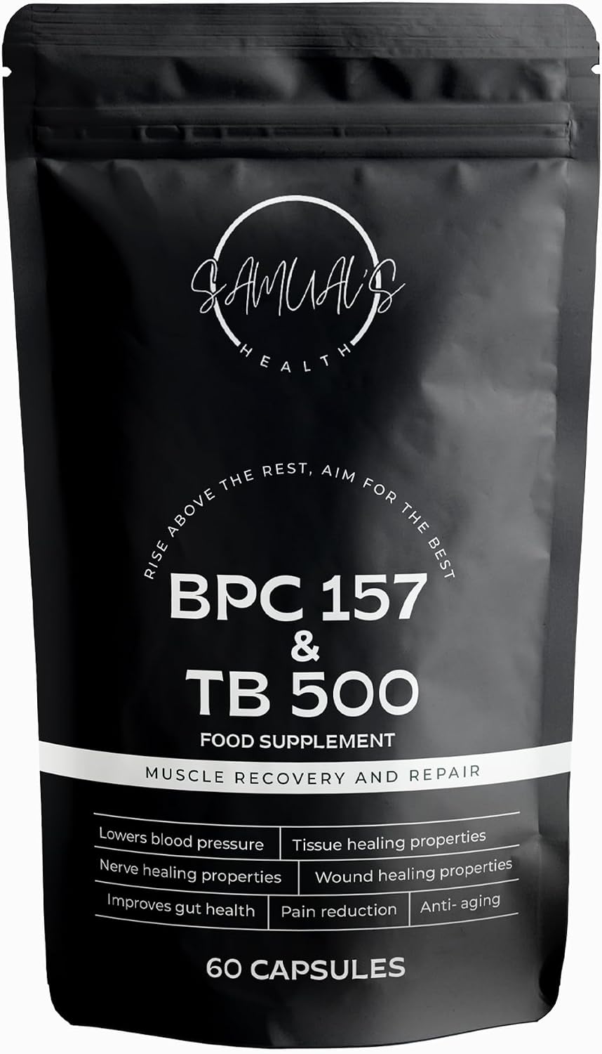 BPC 157 and TB 500 Capsules - Contains Extreme Levels of BPC 157 and TB 500 - a truely Breathtaking Breakthrough in Injury Recovery and Growth - 1000mcg of peptides