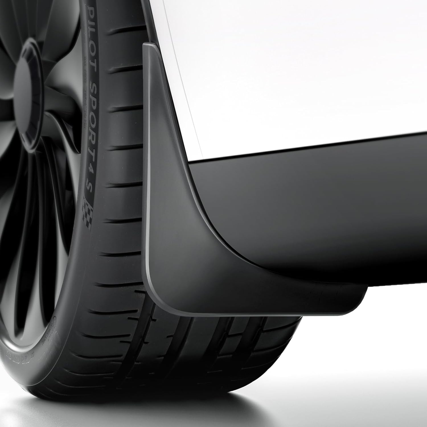 REEVAA 2025 Tesla Model Y Accessories - Mud Flaps [Protect Paint, No Drilling Required] All-Weather Mud Guard Body Kits for Model Y 2019-2024, Black (Set of 4)