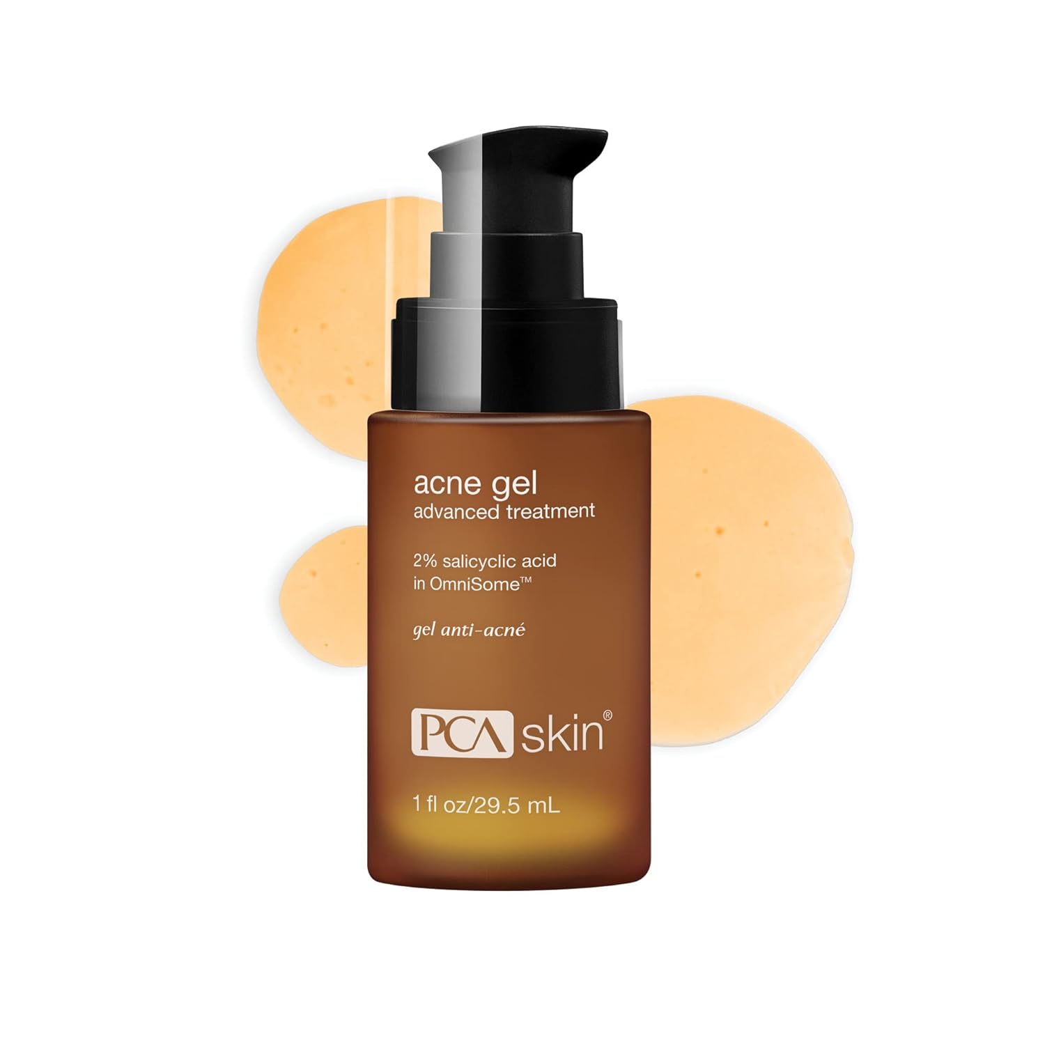 PCA SKIN Acne Gel, Acne Spot Treatment, 2% Salicylic Acid Serum, Anti Acne Serum, Evens Skin Tone, 1 fl oz Pump