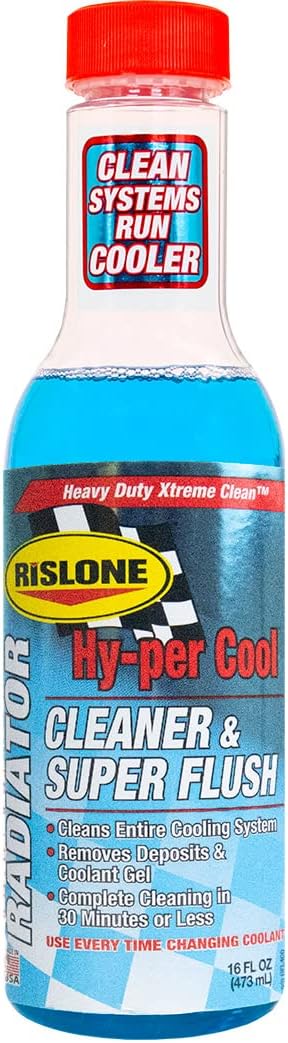 Rislone Hy-per Cool Radiator Cleaner and Super Flush, 16 oz