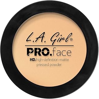 L.A. Girl PRO.Face Matte Pressed Powder, Creamy Natural GPP604 (Pack of 3)