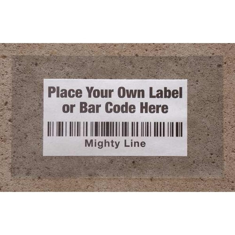 Mighty Line Clear Label Protectors, 100 ct, 6 in Wide x 10 in Long