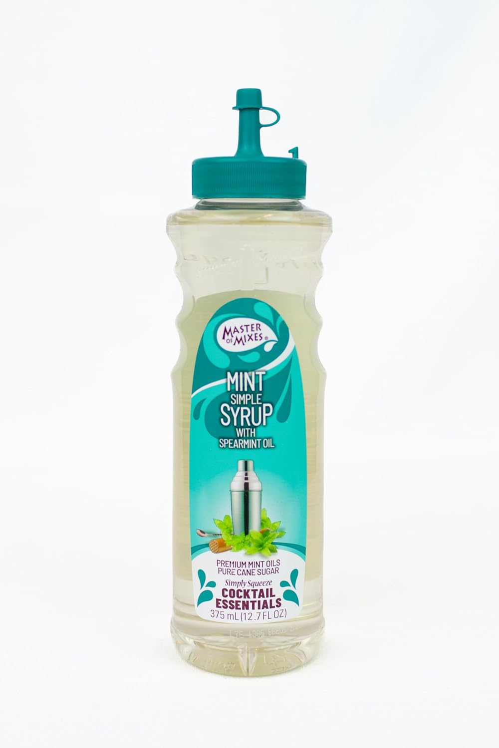 Master of Mixes Cocktail Essentials Mint Syrup, 375 ML Bottle (12.7 Fl Oz)