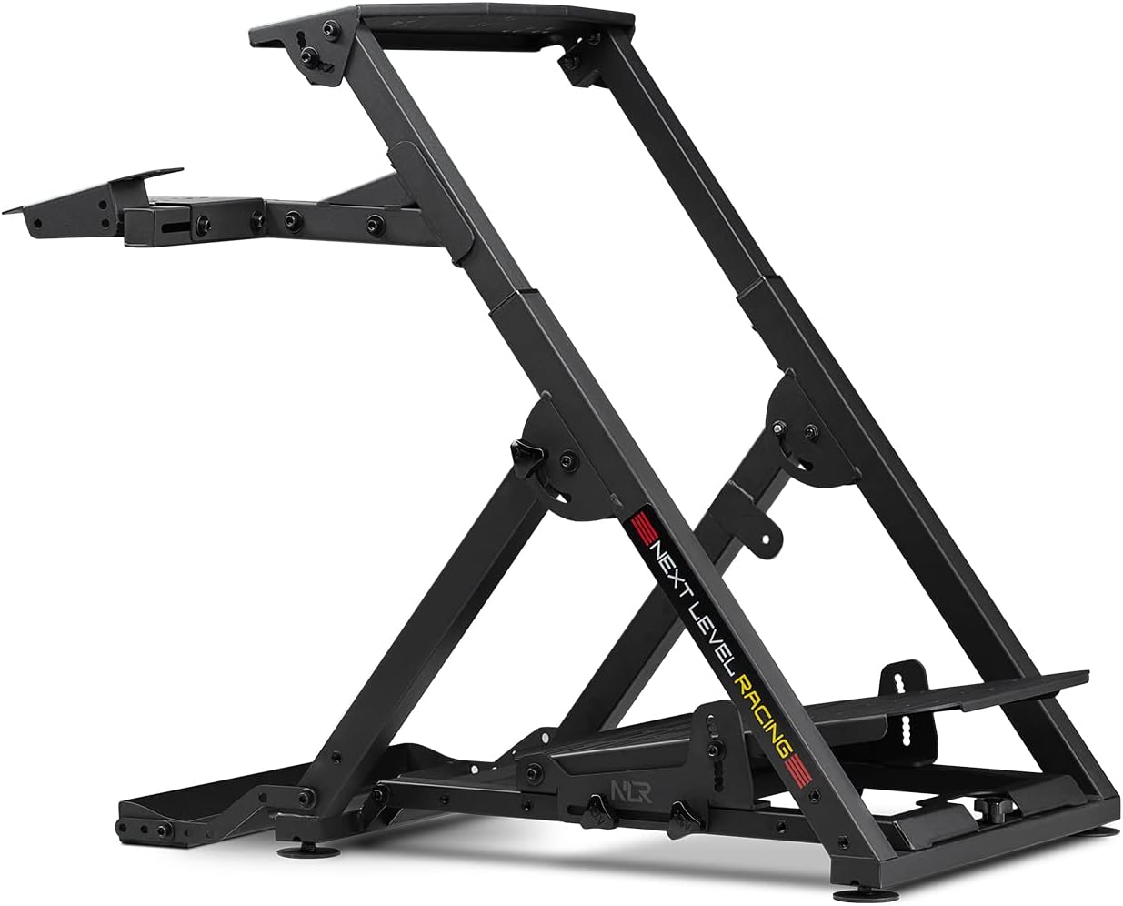Next Level Racing Wheel Stand 2.0 | Adjustable Foldable Racing Wheel Stand | Compatible with Logitech G29 G923 Thrustmaster Fanatec | Shifter & Handbrake Support
