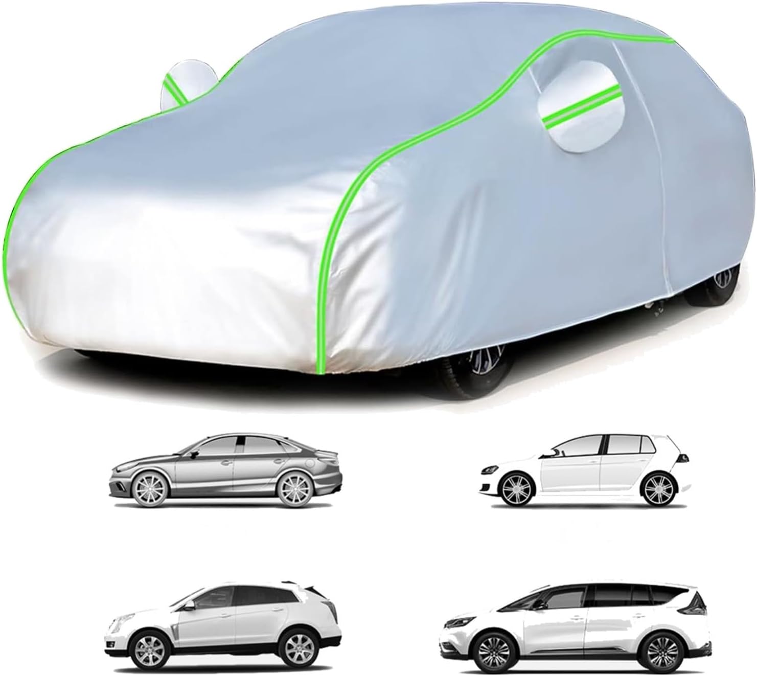 Car Cover for Toyota Hilux 2021 Extra-Cab 2020- (533 x 185.5 x 181cm),Four seasons car cover, waterproof, dustproof, sun-proof, scratch-resistant, elastic, zipper, reflective