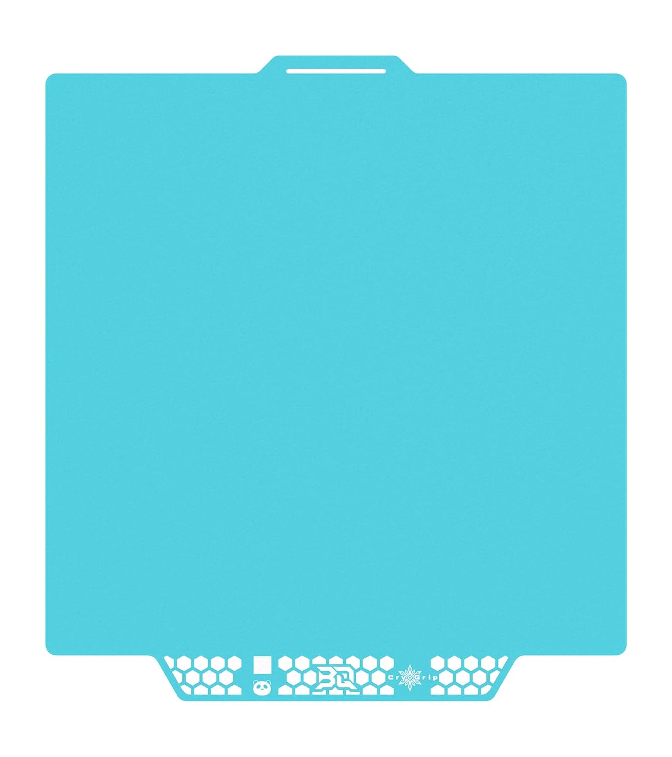 BIQU CryoGrip Pro Glacier-Original Panda Build Plate for Bambu-Lab P2S P1S P1P X2D X1C X1E A1 3D Printers, Double-Sided Fine Textured Spring Steel Sheet, Firm Adhesion, 257x257mm, 1 Piece