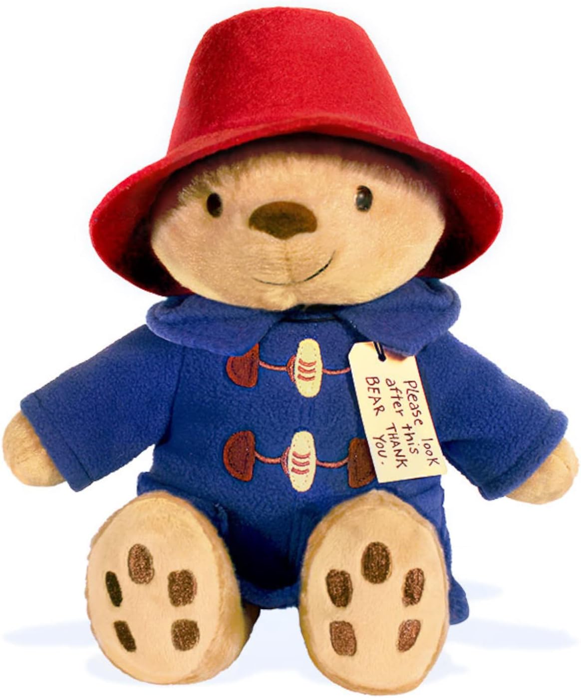 YOTTOY Paddington Bear Collection | Classic Seated Paddington Bear Soft Stuffed Plush Toy- 8.5" H
