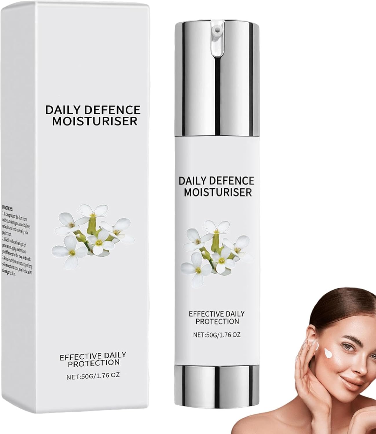 50ml /1.7 Fl Oz Daily Power Defense Skin Health Skincare Brightener Care Moisturizer Hydrating Cream Pigment Control Creme