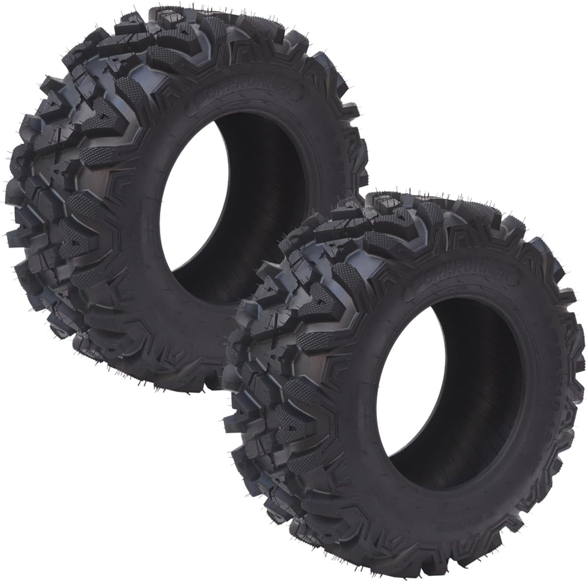 Garvee Set of 2 25x10-12 ATV Tires, 6-Ply Tubeless All-Terrain Mud/Trail Off-Road Tires, 25x10x12
