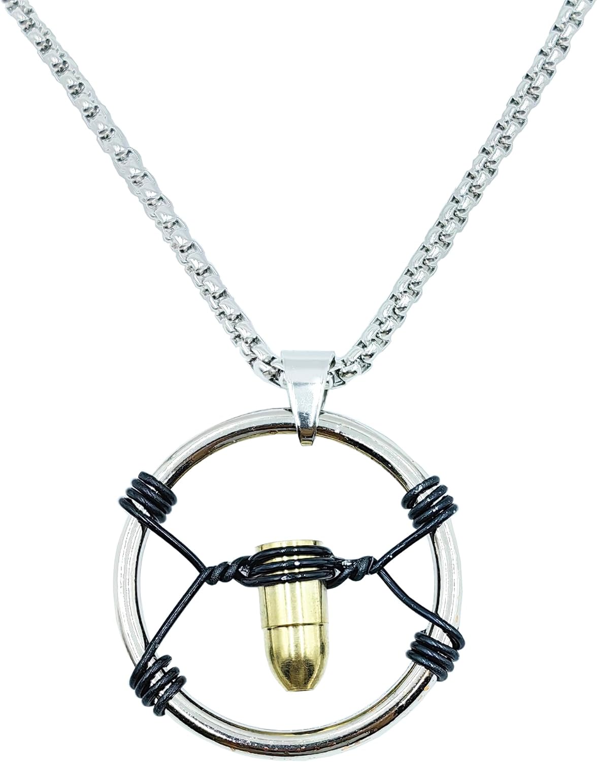 Cyber V Bullet Necklace Punk Merch Cosplay Costume Accessory