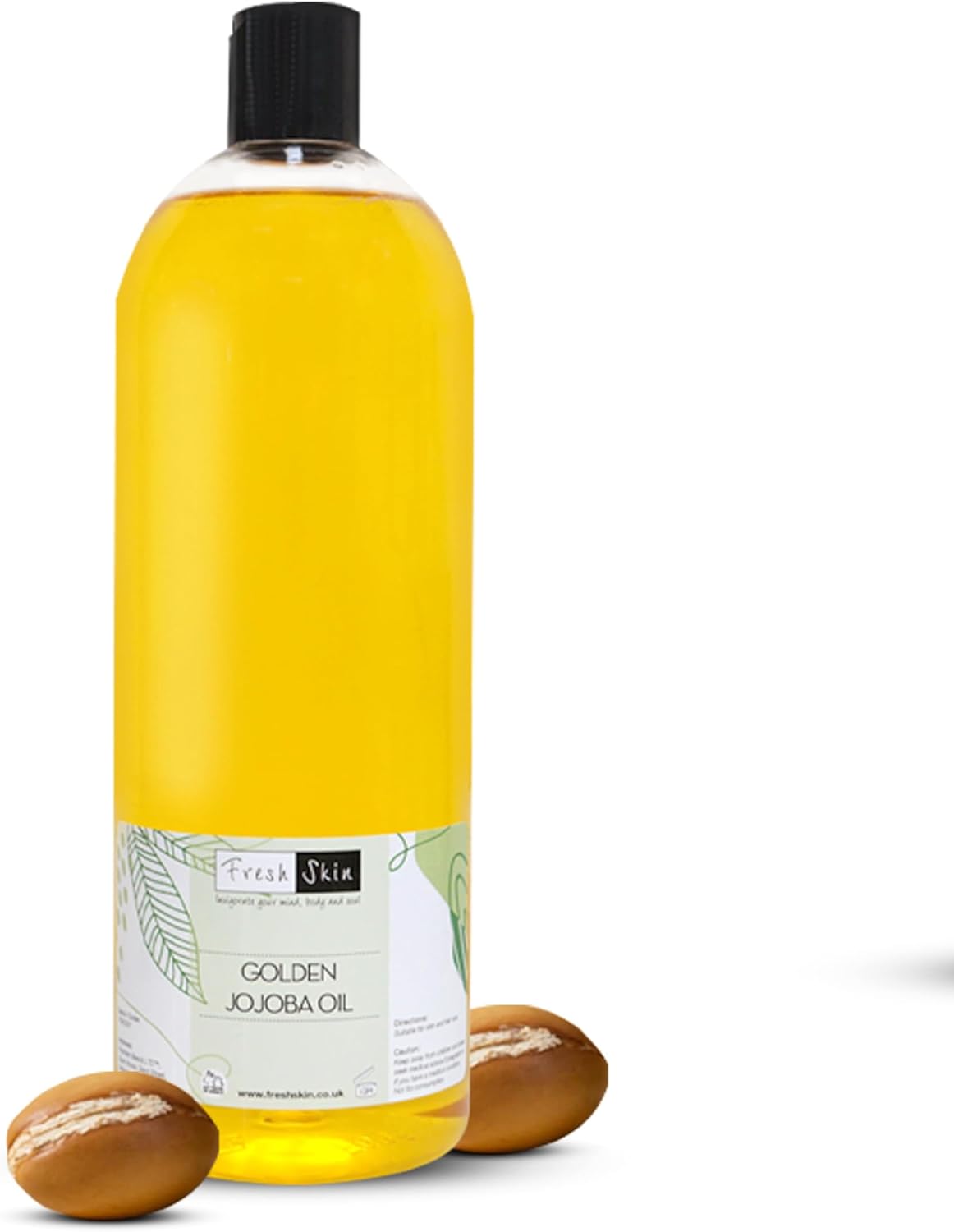 Freshskin Beauty LTD | Golden Jojoba Oil - 1 Litre (1000ml) - 100% Pure & Natural - Unrefined, Cold Pressed & Vegan Friendly