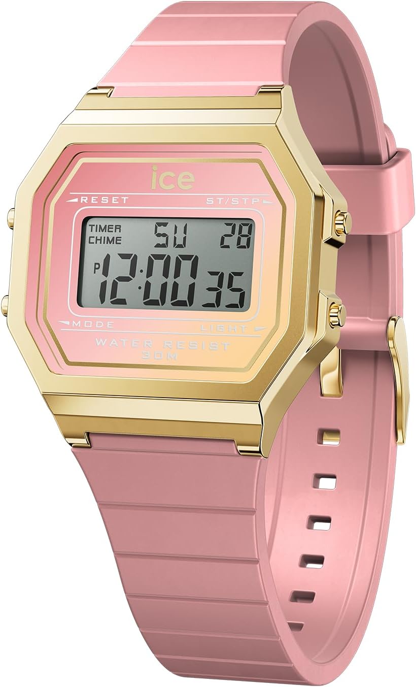 ICE-WATCH - ICE Digit Retro Sunset - Women's Wristwatch with Plastic Strap (Small)