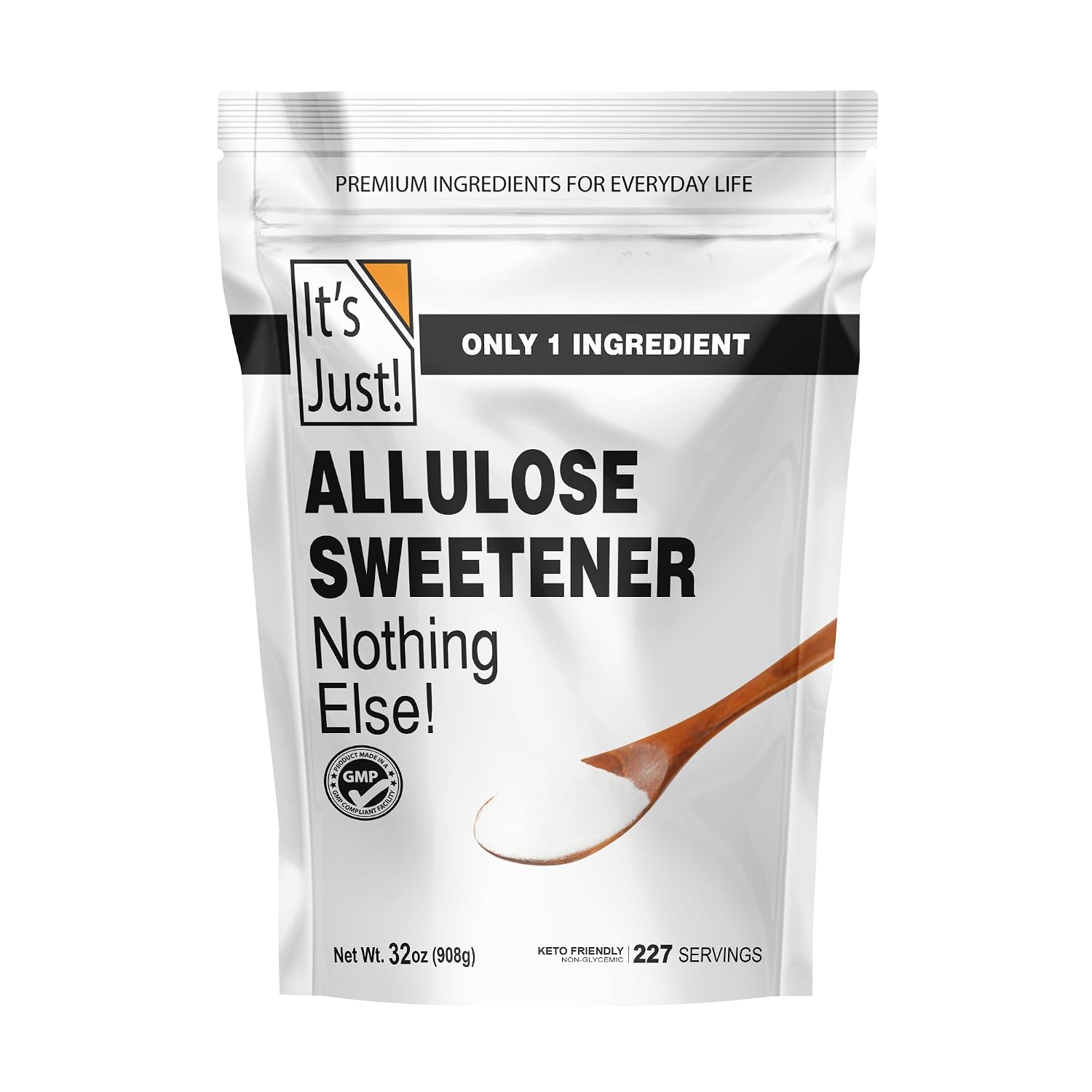 It's Just - Allulose, Sugar Substitute, Keto Friendly Sweetener, Non-Glycemic, Non-GMO (32oz)