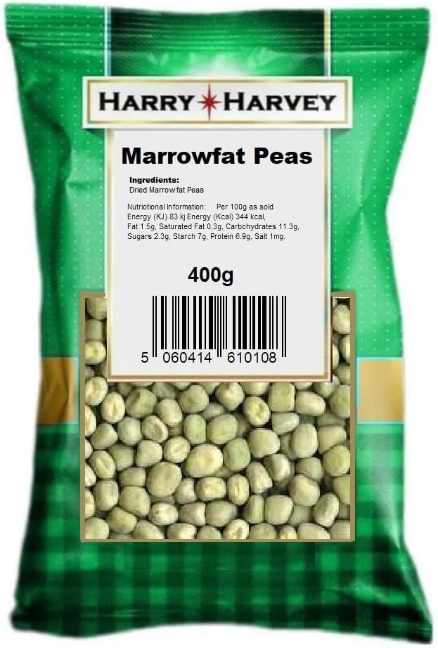 Marrowfat Dried Peas 400g packet, Harry Harvey