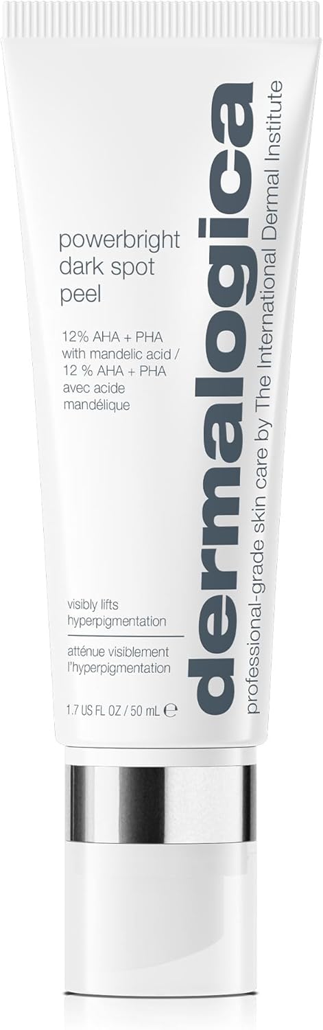 Dermalogica Powebright Dark Spot Face Peel, Exfoliating Facial Peel with 12% AHA PHA, Improve Dark Spot and Hyperpigmentation for All Skin Types, 50ml