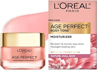 L'Oreal Paris Age Perfect Rosy Tone Anti-Aging Face Moisturizer, Renew & Revive Healthy Tone, 1.7 oz