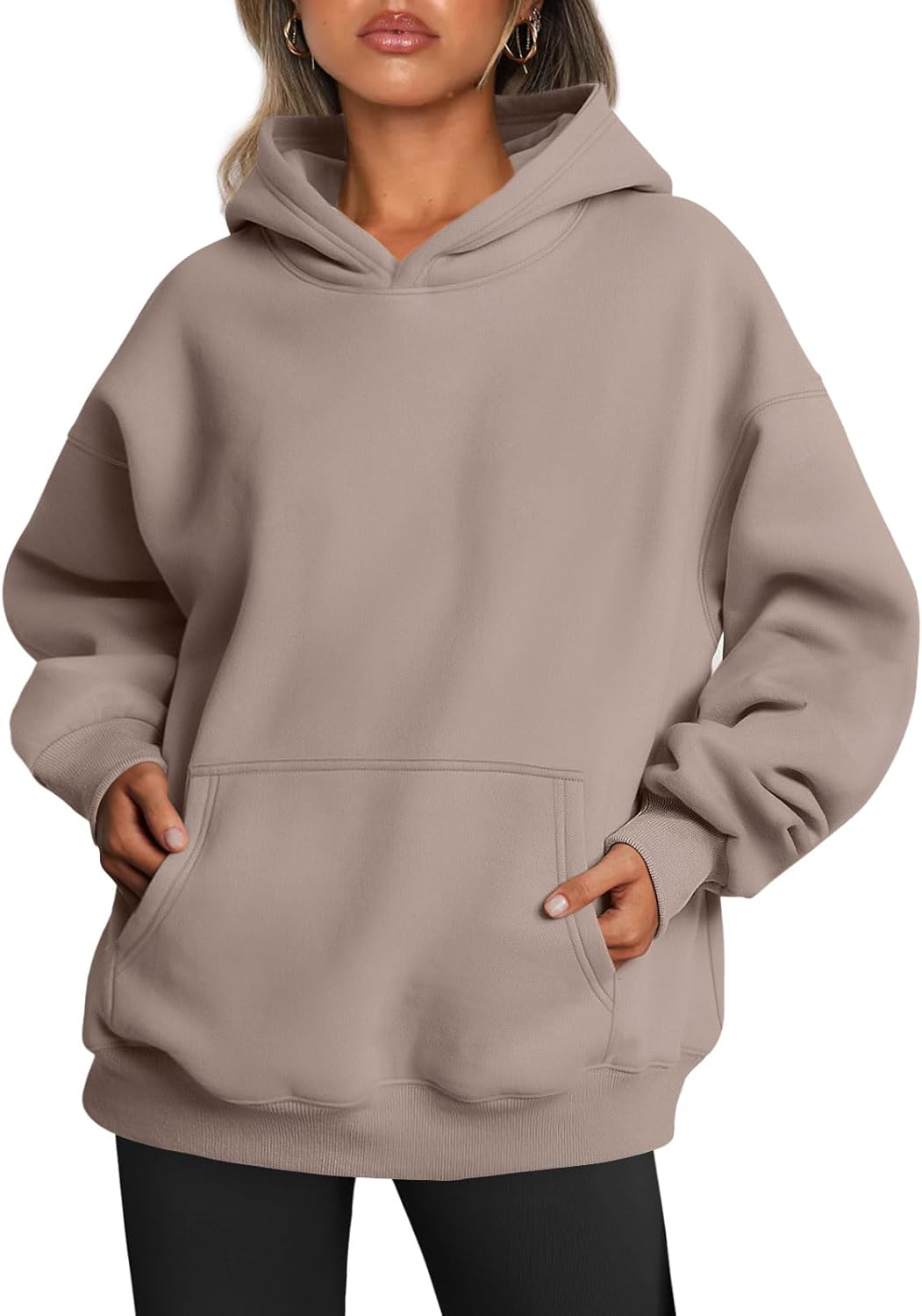 Trendy Queen Womens Oversized Hoodies Fleece Sweatshirts Fall Fashion 2025 Pullover Sweaters Winter Clothes