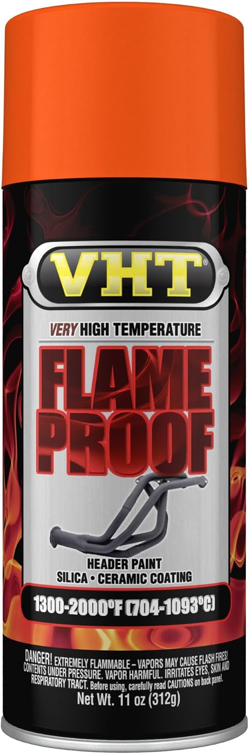 VHT Flameproof Coating, Flat, Orange, 11 oz