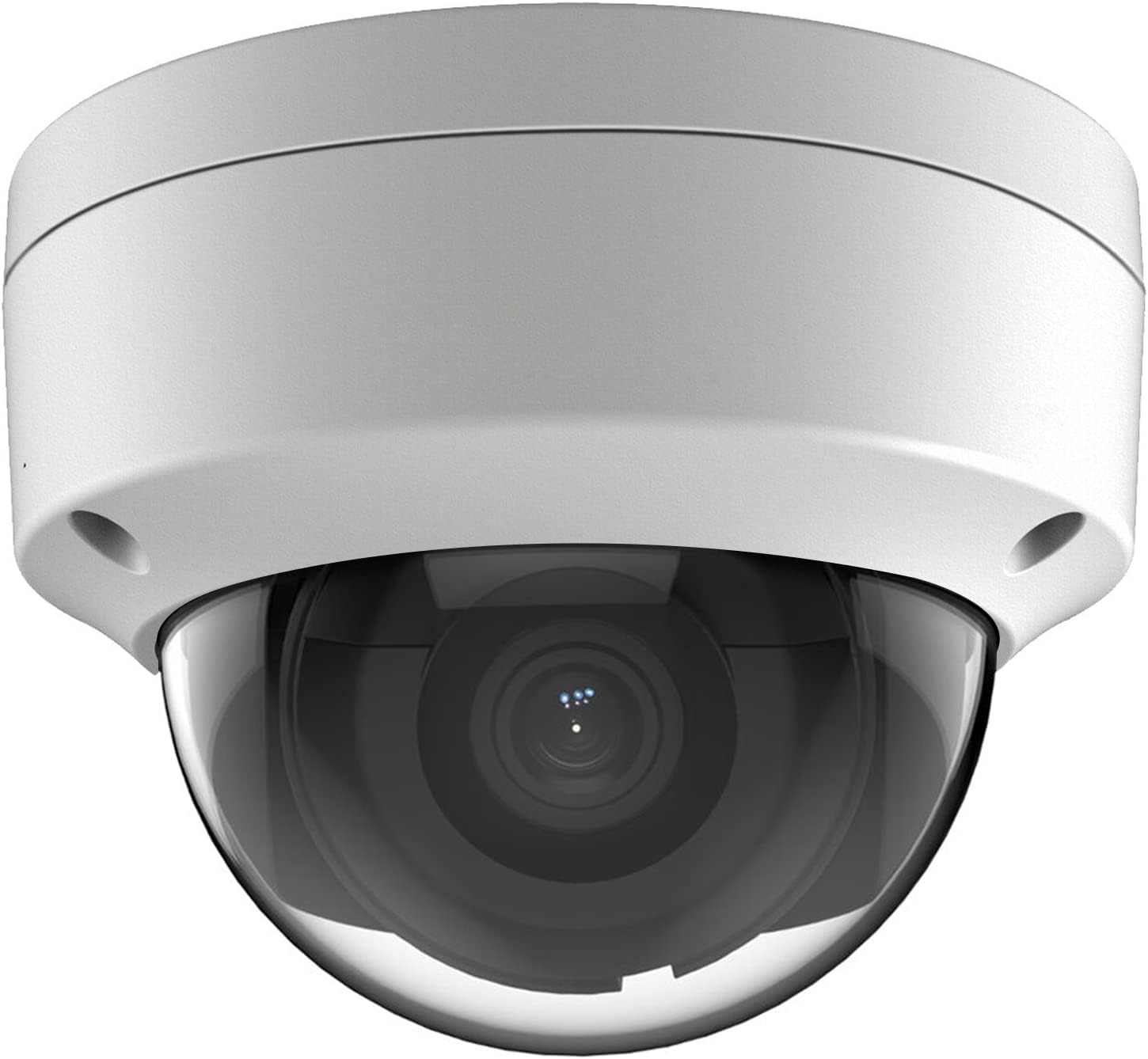 Real HD 6MP PoE IP Vandal Dome Security Camera Outdoor, 2.8mm Wide Angle, H.265, IP67 IK10, Support Firmware Upgrade, Compatible with NVR, Blue Iris, NDAA Compliant