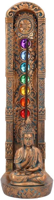 Nemesis Now Ascending Chakras Incense Burner 23.5cm, Bronze