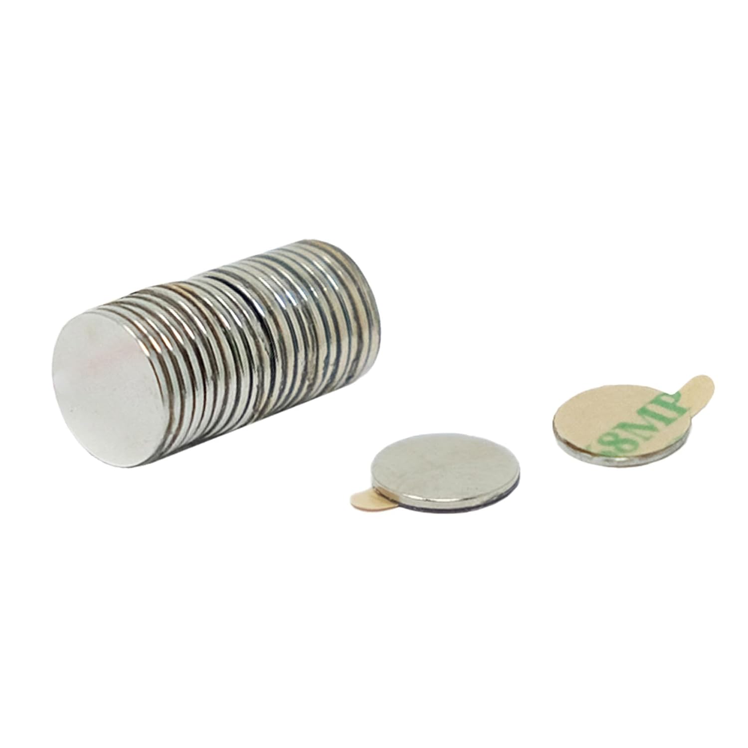 Adhesive N35 Neodymium Magnet for Arts, Crafts, Model Making, DIY, Hobbies, Office, and Home - 9.5mm x 0.75mm thick - 0.35kg Pull - South - Pack of 20