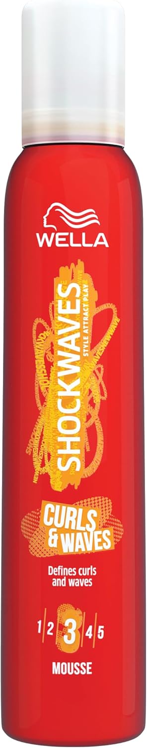 Wella Shockwaves Curls and Waves Mousse, 200ml
