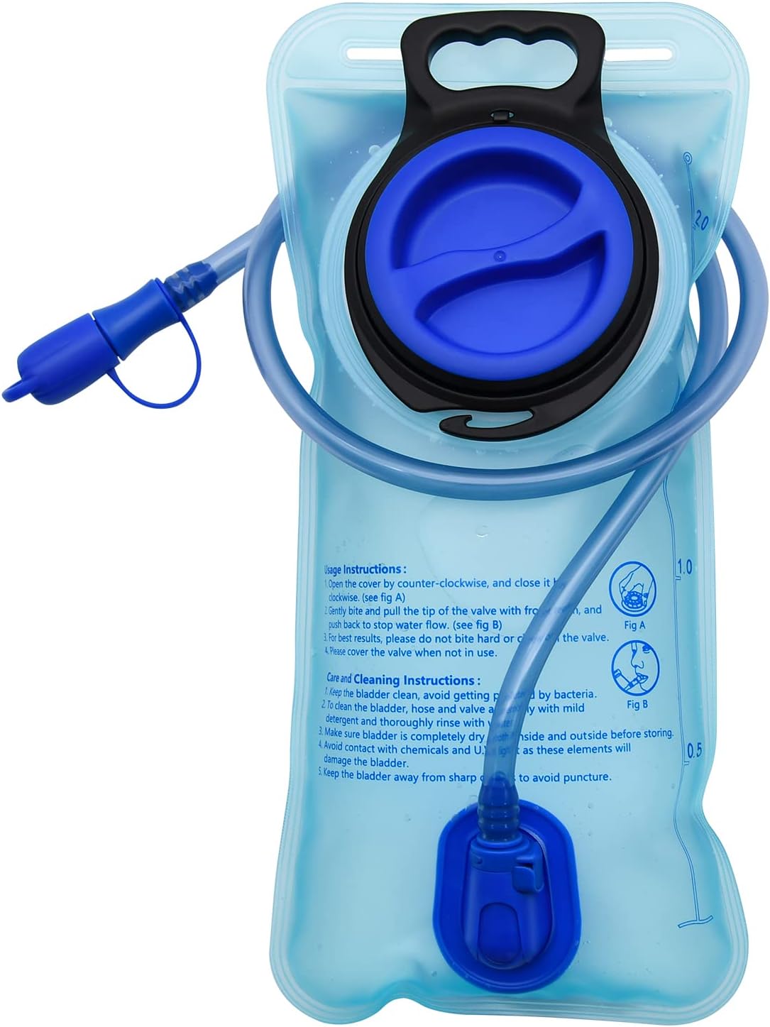 1.5L/2L/2.5L/3L Hydration Bladder, Large Opening Water Storage Bladder Bag, for Cycling Hiking Camping