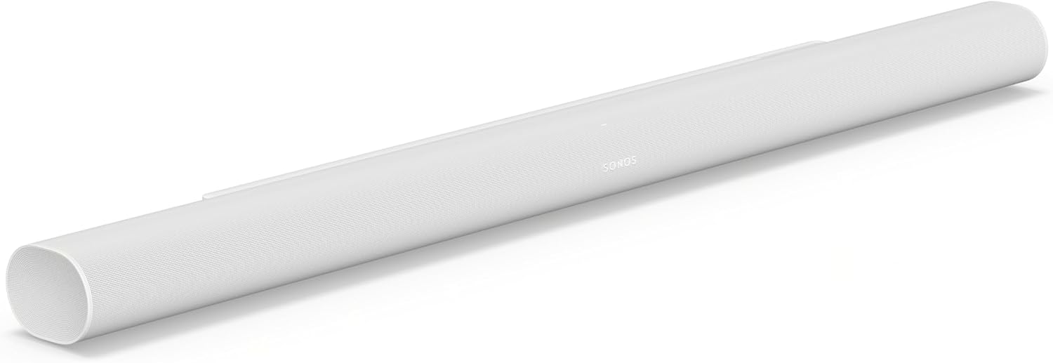 Sonos Arc Ultra Soundbar with Dolby Atmos and Voice Control - 9.1.4 Surround Sound for TV and Music - White
