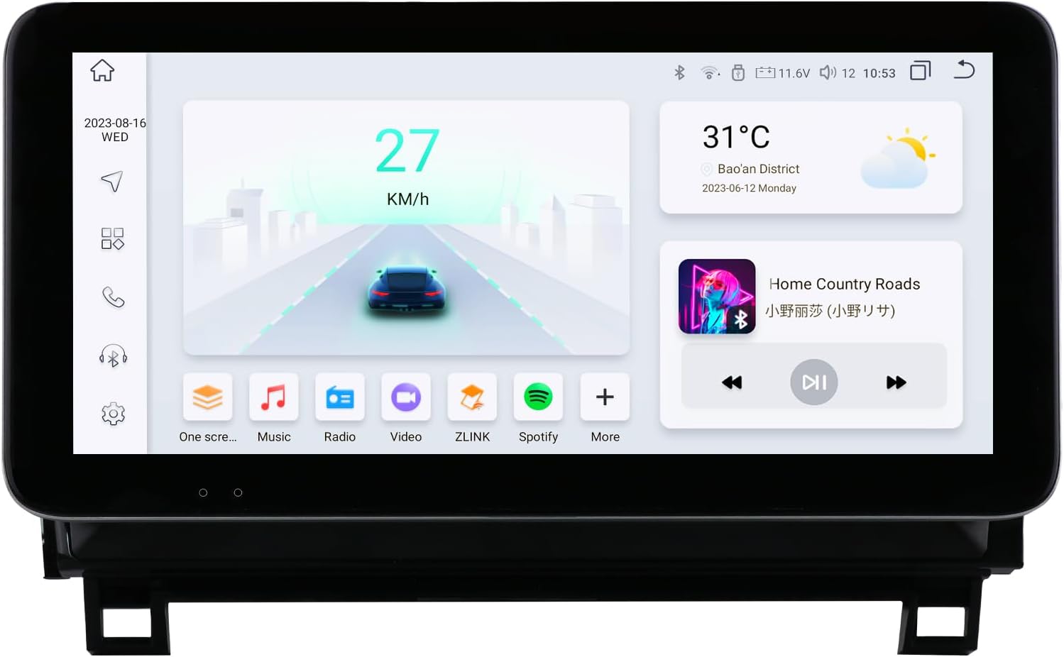 5GWiFi Upgrade 4+32G （8 Core） Android Car Radio Stereo for Toyota Tundra 2007-2013 Toyota Sequoia 2008-2018 with Wireless Carplay&Android Auto 10.33" QLED Head Unit GPS, Bluetooth&USB Tethering